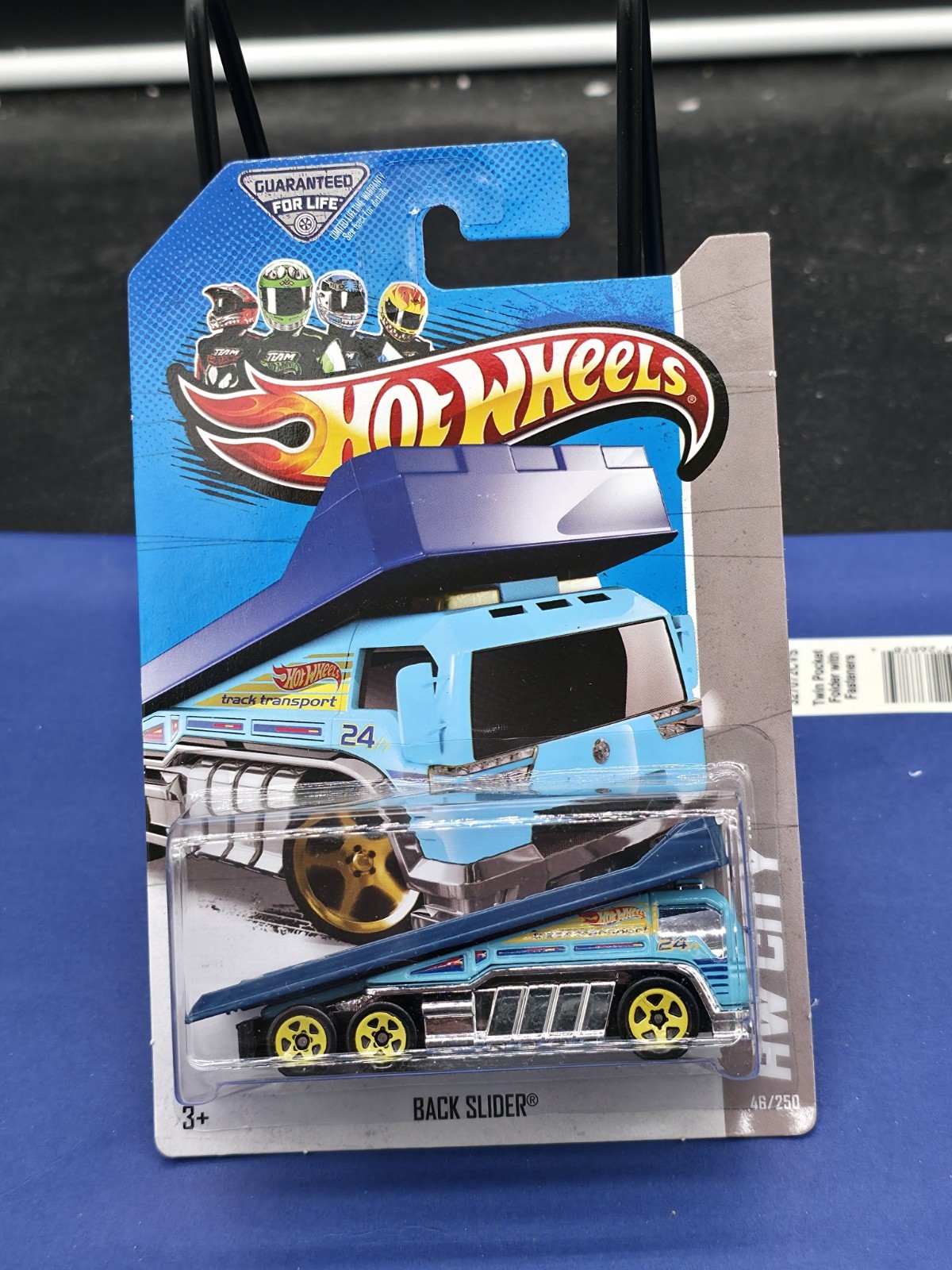 Hot Wheels HW City Series Back Slider (Aqua / Light Blue) New On Card 2013 B159