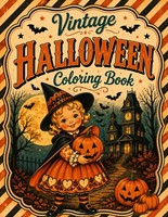 Halloween Malbuch Vintage 50 Spuk-Szenen FüR Erwachsene & Teens Geister Katzen