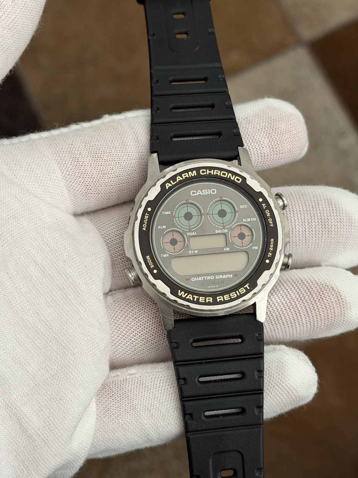 Rare Vintage Casio DW-7300 Quattro Graph Men’s Digital Sports Watch JDM 1980s