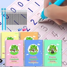 Grooved Handwriting Practice Workbook for Kids Ages 3-10