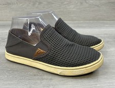 OluKai Pehuea Women's Sneakers Gray Slip On Comfort Mesh 6 Comfort Shoes
