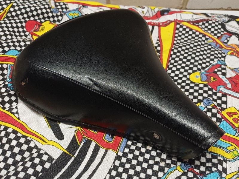 Vintage Brooks Black Sprung Bicycle Saddle