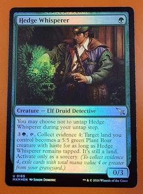1x Hedge Whisperer | FOIL | Murders at Karlov Manor | MTG Magic Cards