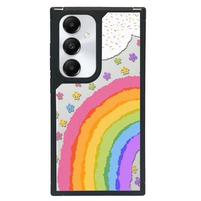 Samsung Galaxy A54 5G Full Case Blume Regenbogen Kreatives Kunstmotiv