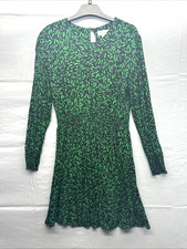 Apricot Women Floral Dress Size 12 Multicoloured A-Line Cuffed Long Sleeve