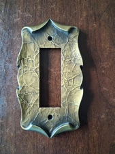 RARE Amerock Carriage House Push Button Pad Dimmer Switch Wall Cover  