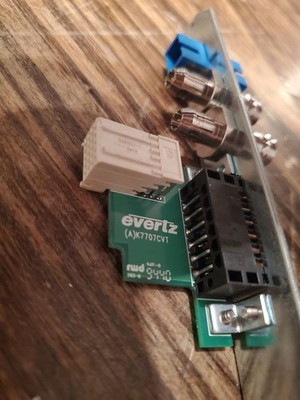 Evertz K7707CVT 7707VAR-A4 Module Fiber SDI Out Audio Out No Backplane Included