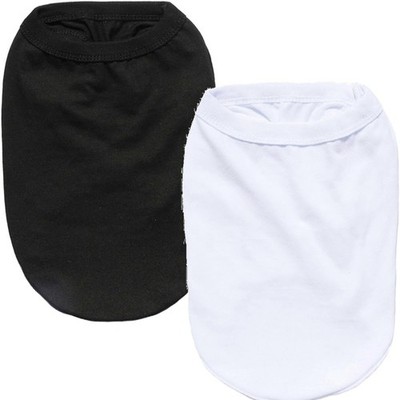 2 Pack Blank Pet Medium(neck girth 11.02'', chest 16.54''), Black+White 