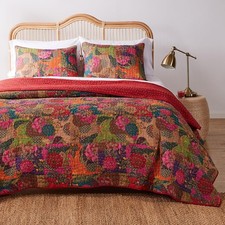 Greenland Home 3-Piece Jewel Quilt Set Full/Queen Multicolor