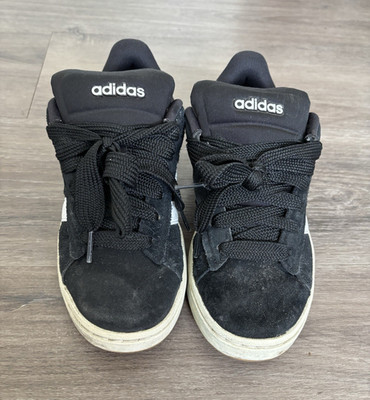 adidas 3-Stripes Low Top Lace Up Sneakers Black White Solid Men's Athletic