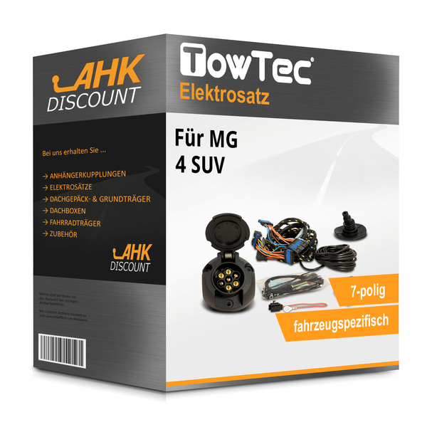 für MG 4 SUV 07.2022-06.2023 Towtec Elektrosatz 7Polig Fahrzeugspezifisch Esatz-image