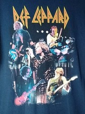 VTG DEF LEPPARD Sz XL Navy EUPHORIA 2000 Concert Tour T Shirt