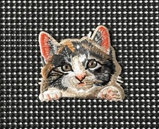 CAT Fluffy Kitten Pet Animal Feline Kitty Embroidered Iron-On Patch