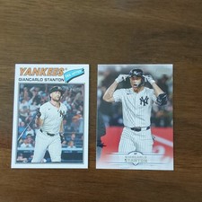 Giancarlo Stanton 2026 Topps Heritage #250 & 2025 Stadium Club #104