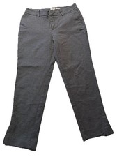 A New Day Women  s 6 Gray Stretch Straight Leg Pants Cotton Blend Career Work