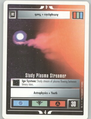 Study Plasma Streamer | Star Trek CCG 1994 White Border | Near Mint