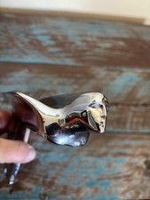 1947 1948 Cadillac Hood Ornament And Latch Very Nice Chrome Flying Goddess