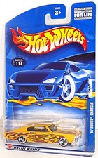 Hot Wheels 2002 Mainline #117 '67 Dodge Charger Dark Yellow w/o Charger Script