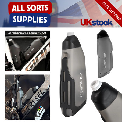 600ml Aerodynamische Fahrrad Trinkflasche Set Leicht Radfahren Squeeze Drink Set UK