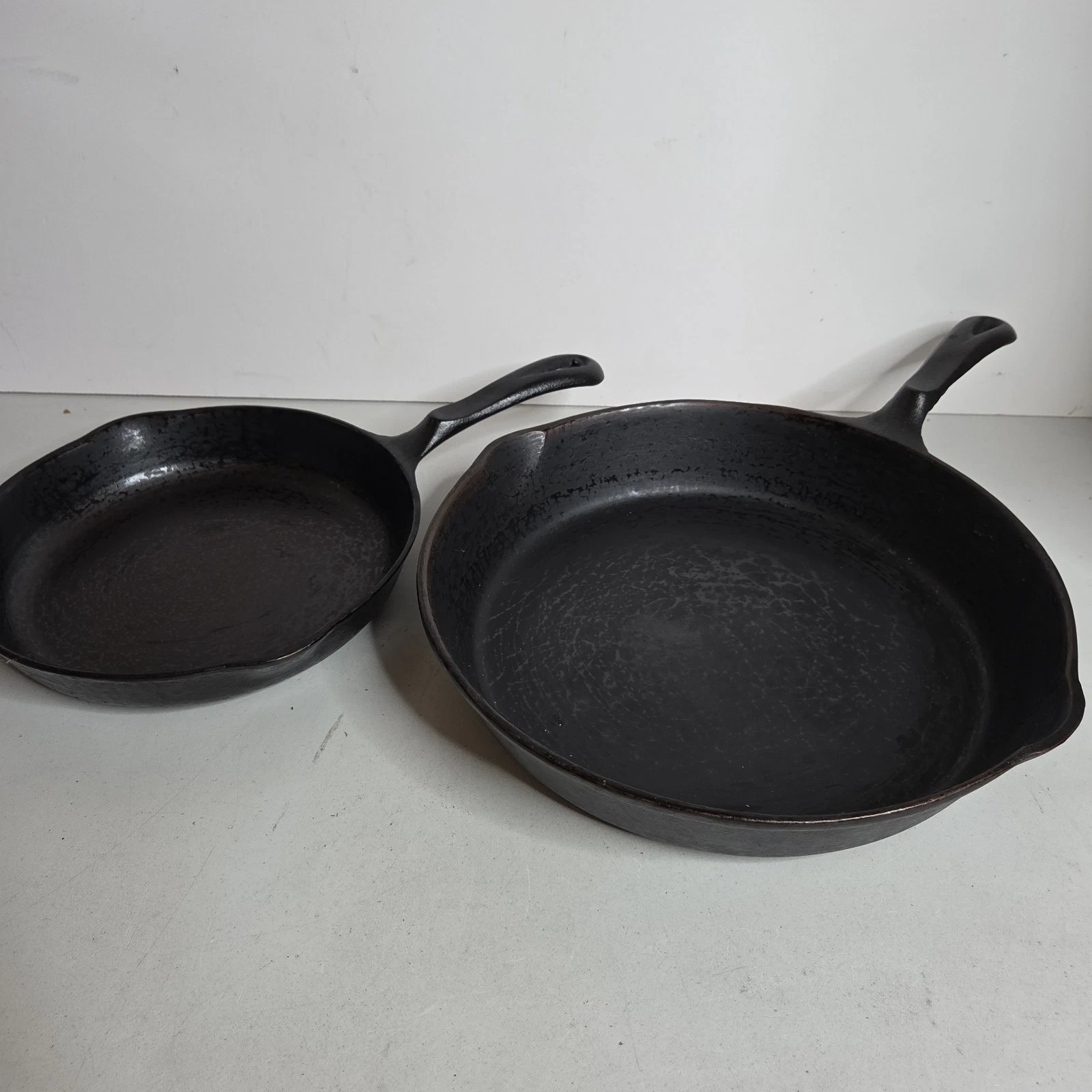 Wagner’s 1891 Original Cast Iron Skillet Fry Pan 11 3/4 Inch + 9 In USA Vtg 90s