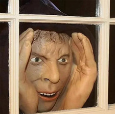 Scary Peeper Freak Halloween Decoration Clown...