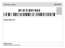 Genuine BMW ICOM NEXT A 81-31-5-B51-9A5 New