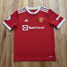 Cristiano Ronaldo adidas Manchester United 2021 22 Home Jersey Boys Size 11-12Y