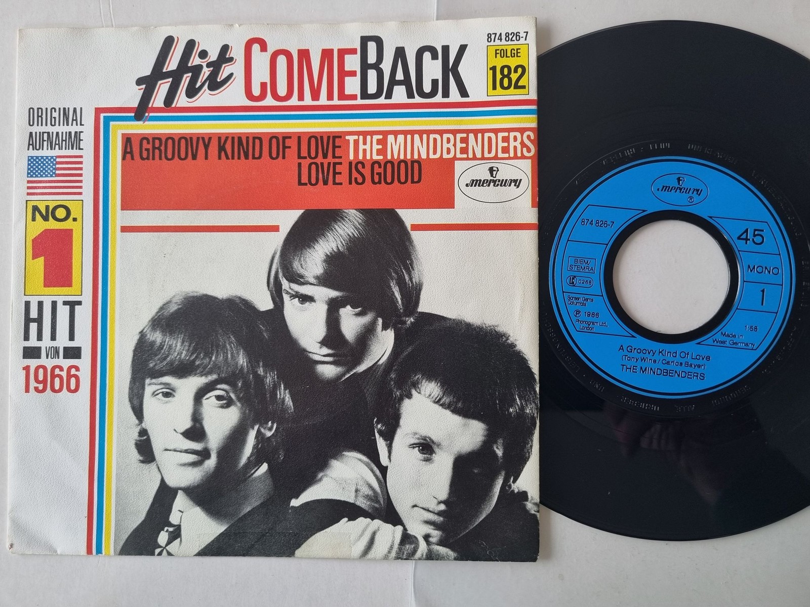 The Mindbenders - A Groovy Kind Of Love 7'' Vinyl Germany