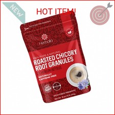 Herbaila Chicory Root Roasted Granules, 1 Pound, Chicory Coffee Inulin, Prebiot