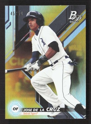 2019 Bowman Platinum Jose de la Cruz #TOP-77 Top Prospects Gold /50 TV4006