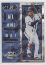 2018 Panini Chronicles Contenders Optic Blue Ice Prizm /149 Ozzie Albies #6 02l6