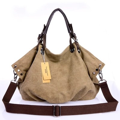 Women Messenger Bags Female Crossbody Canvas Bags Solid Shoulder Bag Handbag