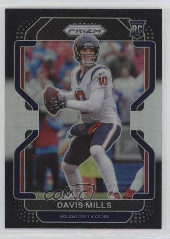 2021 Panini Chronicles Prizm Black Silver Prizm Davis Mills #PB-15 th1