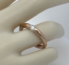 WEMPE - 18 Kt. Rosegold Spannring mit ca. 0.25 Ct. Brillant - Ringgröße: 53