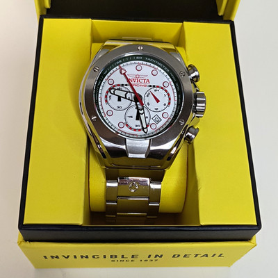 Invicta Racing Redline Quartz 100m Chronograph  48mm SS Bracelet Model # 47746