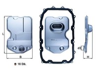 Hydraulikfilter Automatikgetriebe Knecht HX 160KIT Filtereinsatz FüR Porsche VW