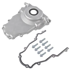 LS Gen 3 Timing Cover w/ Turbo Oil Drain Fitting for Chevy GMC 4.8 5.3 5.7L 6.0L