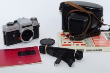 Leicaflex SL 35mm SLR Film Camera. Working TTL light meter. Case. Book.