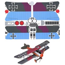 1:33 Britain Albatross D.V Fighter Paper Model Military Puzzle Kit Paper Model
