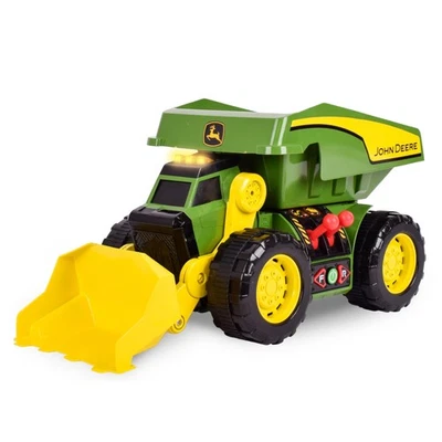 John Deere JD MAXX Power Camion de Chantier 2-en-1 Lumières & Sons, Pelleteuse e - Photo 1/4
