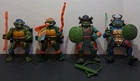 VTG Playmates TMNT Michelangelo & Leonardo Talkin' City Sewer Samurai Lot of 4 G
