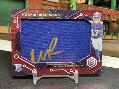 2022 Panini Elements - Wan'Dale Robinson Rookie Patch Autograph /99    Giants