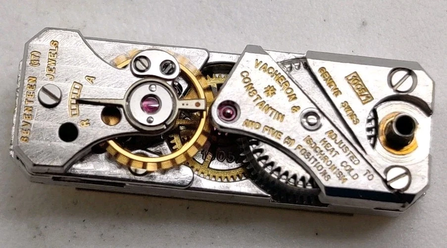 Vacheron Constantin 1005/1 JLC 101 17 jewel watch movement Runs For Repair  - Image 4 of 4