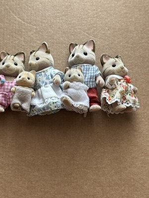 Sylvanian Families Striped Cat Family 6 Figuren