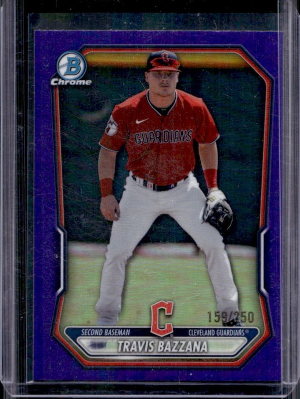 2026 Bowman Travis Bazzana Chrome Prospects Purple Refractor #/250 Guardians