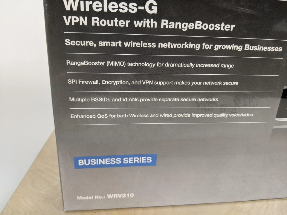 Linksys Cisco WRV210 Wireless-G VPN Router RangeBooster Business Series New - Image 3 of 4