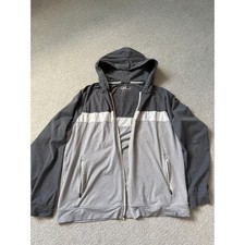 Marine Layer Sport Mens XL Zip Up Hoodie Grey Colorblock Activewear Jacket FLAW