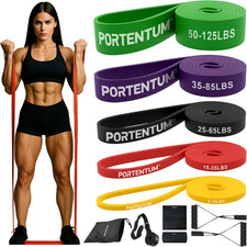 Bande Elastique Musculation – Set De Bande De Resistance 4 Ou 5 Niveaux Intensit