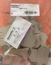 1 bag (50pcs) Weidmuller Terminal Block Accessories WAP2.5-10 1050000000