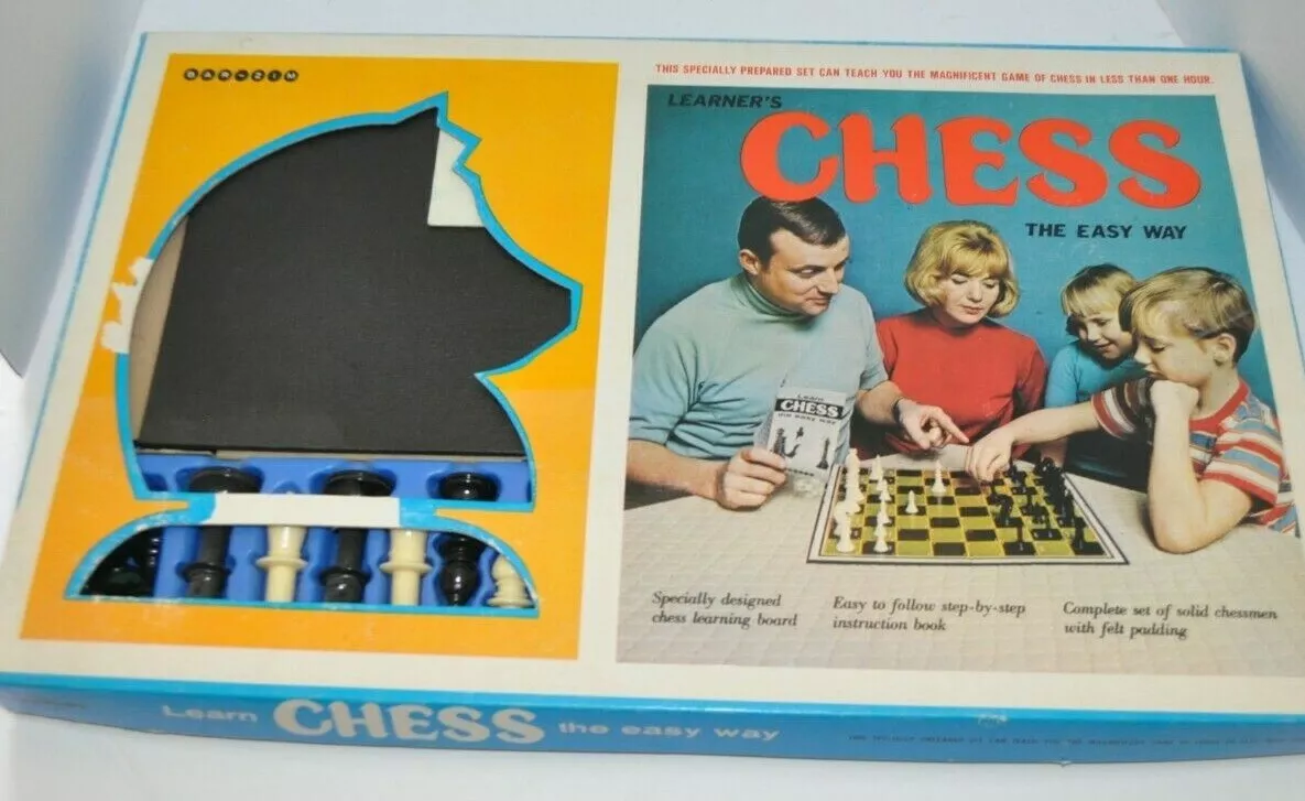 Learners Chess Easy Way 15 Learning Board Chessmen Bar Zim 1967